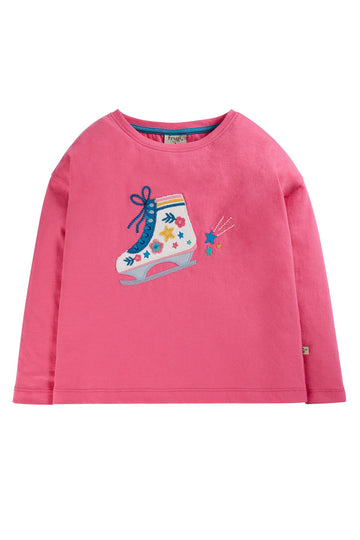 Beau Applique Top - Ice Skate