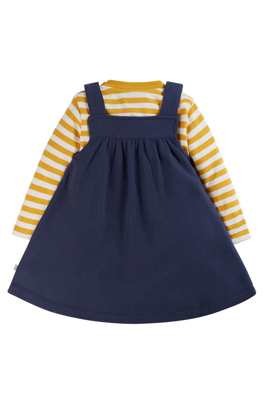 Switch Pippa Pinafore Outfit - Gold Stripe