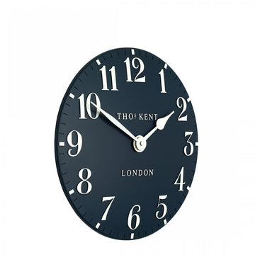 12" Arabic Wall Clock Ink - RUTHERFORD & Co