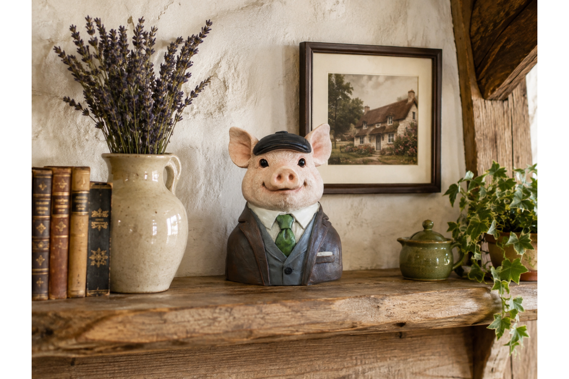 Small Pig Bust