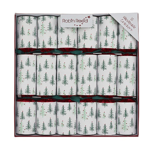 Robin Reed 12" Green Pine Tree Crackers (Pack of 6)