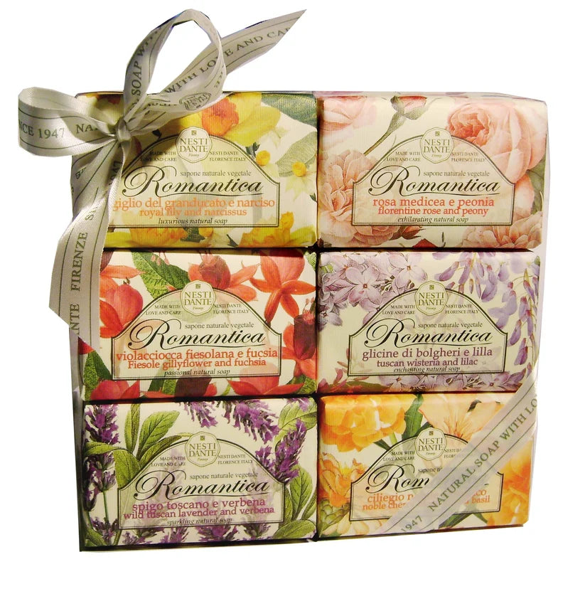 Nesti Dante Romantica Soap Gift Set 6 x 150g