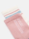 Girls' Volley Pink Pack Of Two Tennis Socks