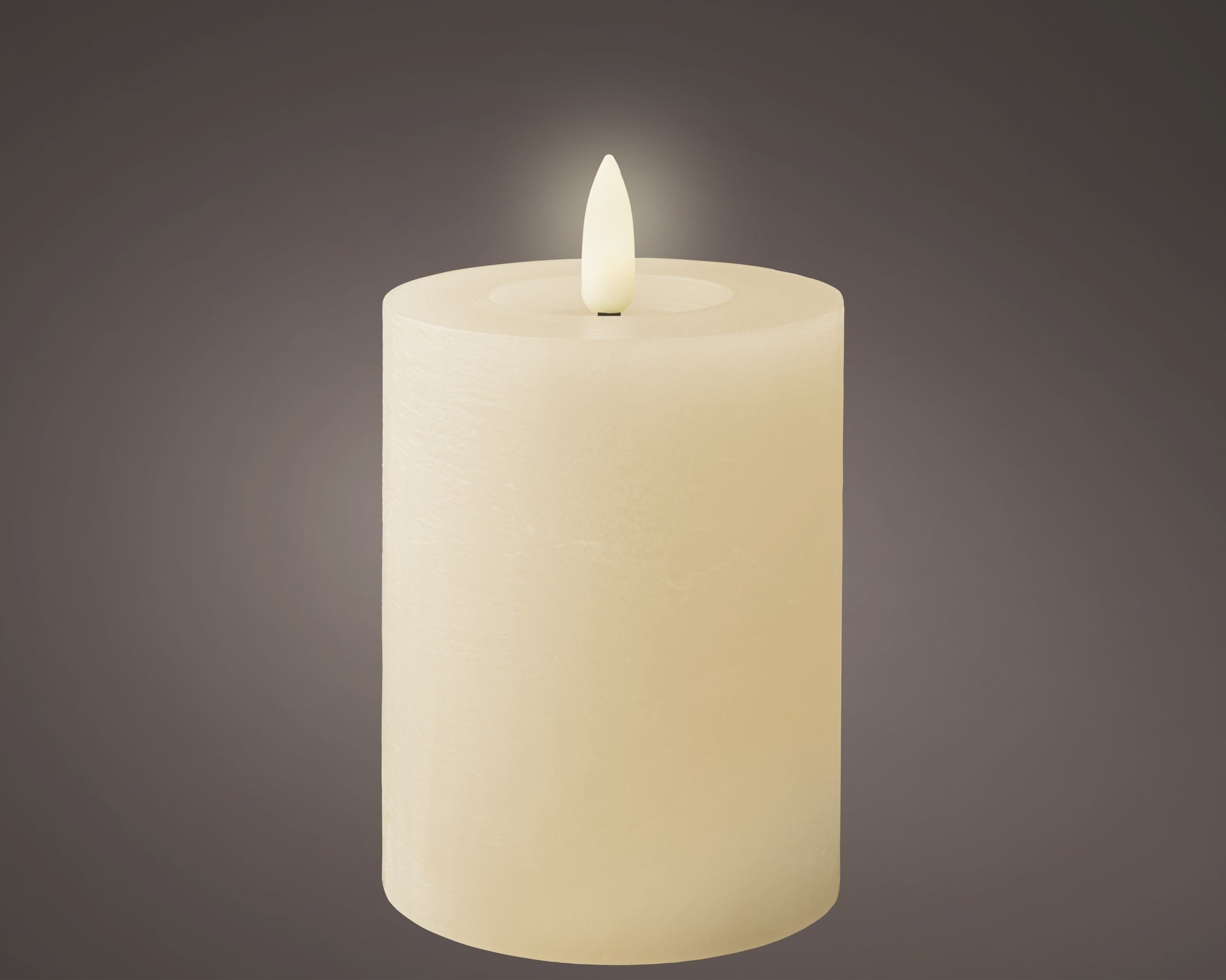 Lumineo Rustic Tealight with Flame Effect - Beige