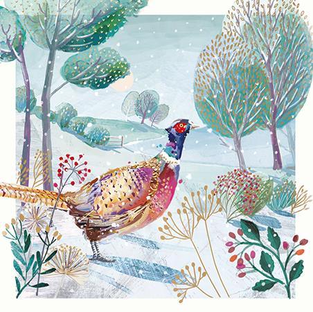 Christmas Card Pack PACK/PHEASANT IN THE SNOW