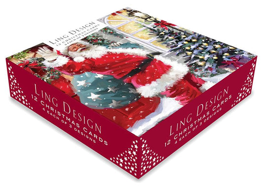 Christmas Card Pack PACK/JOLLY SANTAS
