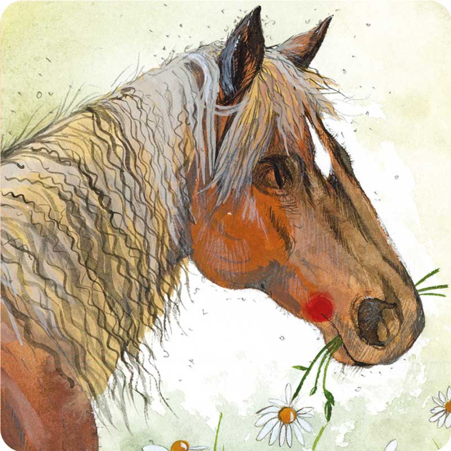 Horse and Flowers Coaster