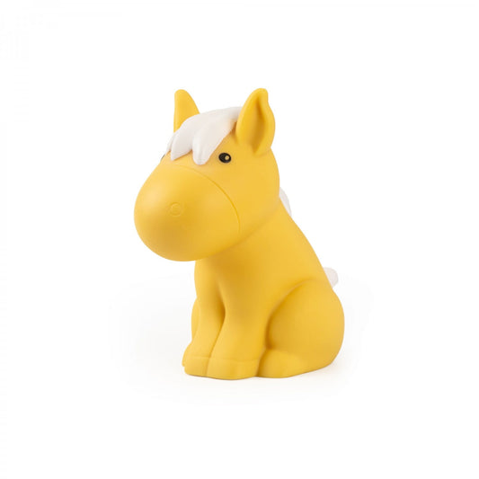 MINI COLOUR CHANGING LED NIGHT LIGHT | MUSTARD YELLOW HORSE WITH WHITE MANE