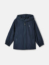 Rainwell Navy Blue Waterproof Packable Raincoat