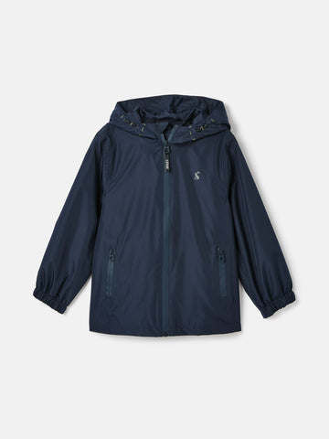 Rainwell Navy Blue Waterproof Packable Raincoat