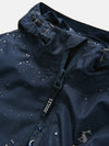 Rainwell Navy Blue Waterproof Packable Raincoat