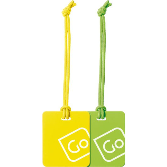 Luggage Tags Twin Pack (Yellow/Green)