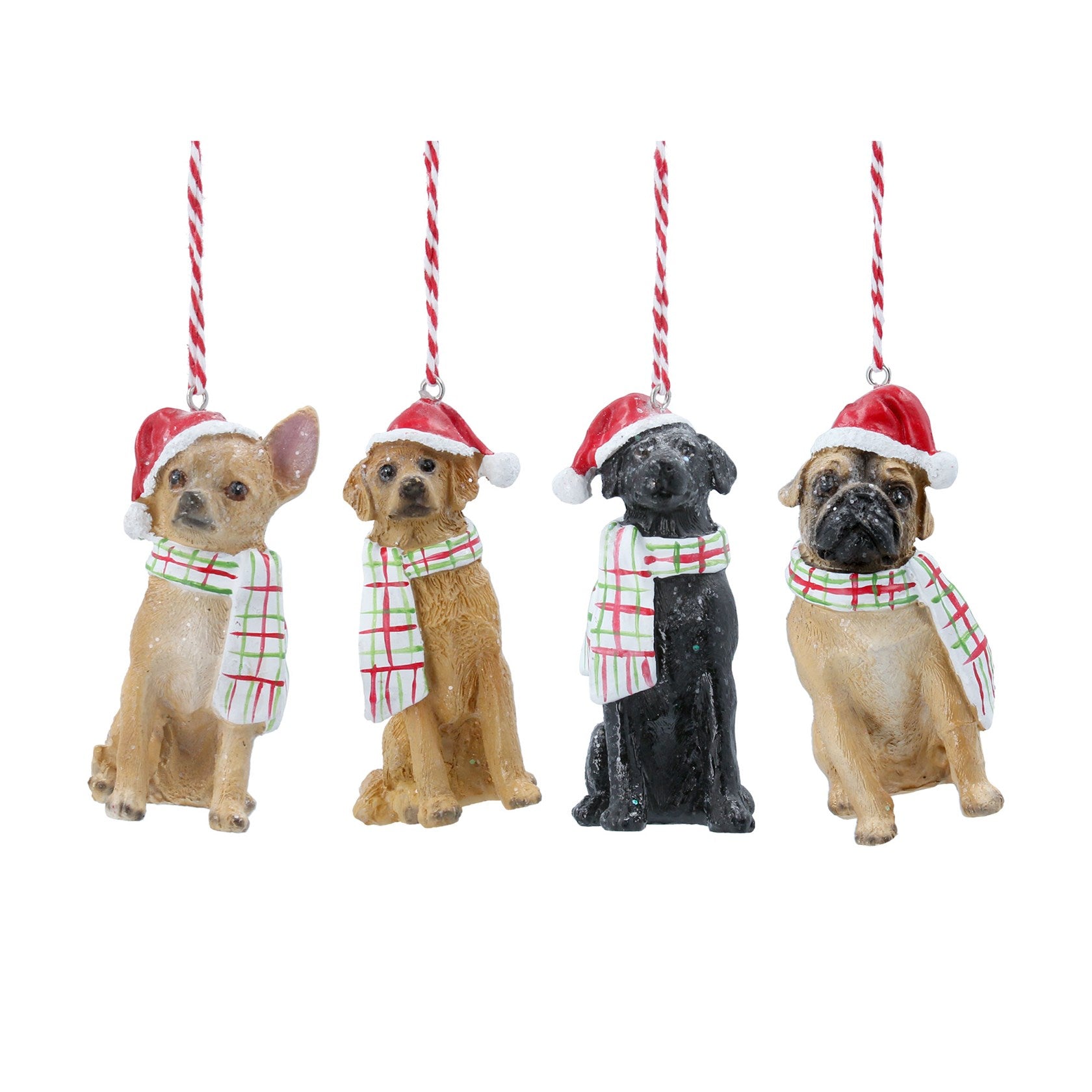 Resin Christmas Dogs Dec/Astd