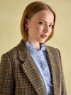 Hackmore Check Relaxed Fit Wool Blend Tweed Blazer