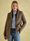 Hackmore Check Relaxed Fit Wool Blend Tweed Blazer