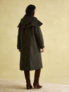 Highbridge Khaki Green Waterproof Longline Coat with Hood