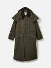 Highbridge Khaki Green Waterproof Longline Coat with Hood