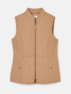 Minx Tan Showerproof Diamond Quilted Gilet