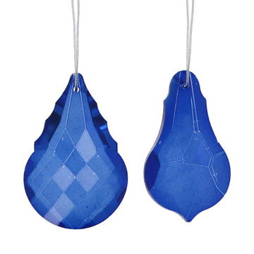 Blue Pendants Glass Decoration (6cm)