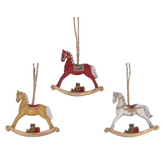 Rocking Horse Resin Decoration (7cm)