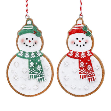 Gingerbread Snowman Resin Decoration (8cm)