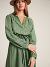 Imogen Green Long Sleeve Midi Dress