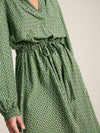 Imogen Green Long Sleeve Midi Dress