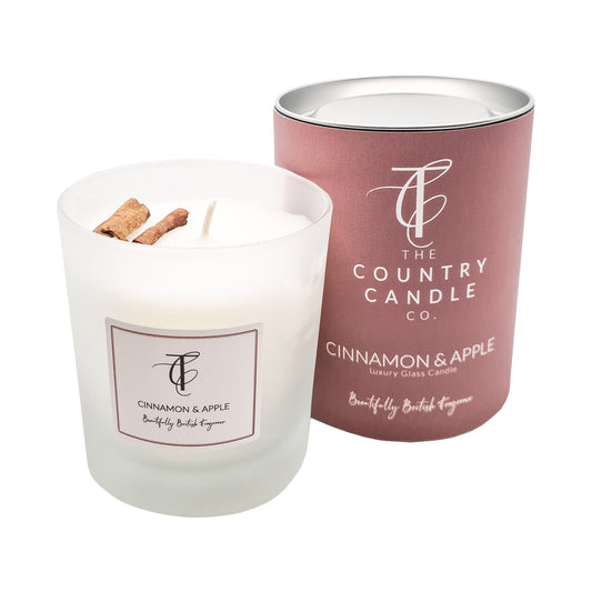 Glass Candle Pastel - Cinnamon & Apple - 30cl