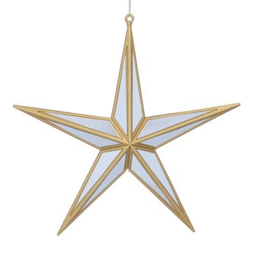 Gold 5-Point Mirror Star Acrylic Decoration (5cm)