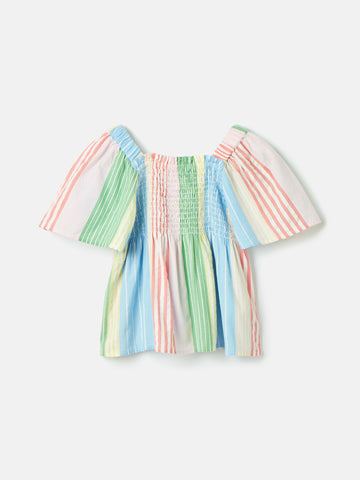 Life's A Picnic Multi Stripe Woven Top