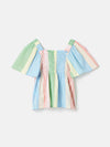 Life's A Picnic Multi Stripe Woven Top