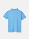 Woody Blue Pique Cotton Polo Shirt