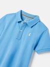 Woody Blue Pique Cotton Polo Shirt