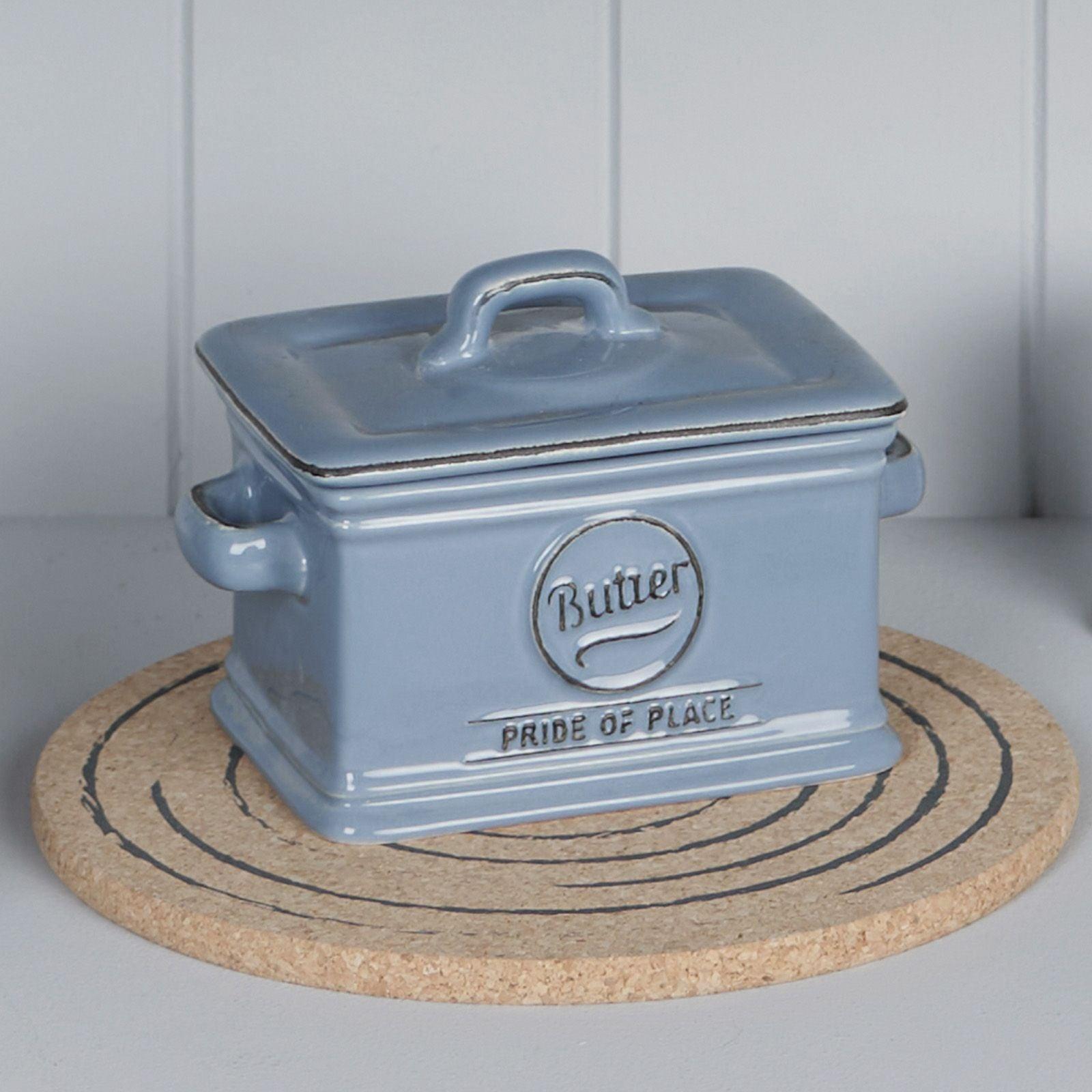 Pride of Place Butter Dish Blue RUTHERFORD & Co