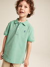 Woody Green Pique Cotton Polo Shirt