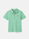 Woody Green Pique Cotton Polo Shirt