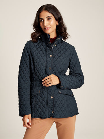 Allendale Navy Showerproof Diamond Quilted Jacket