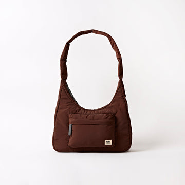 Belsize Handbag Small Taslon - Chocolate