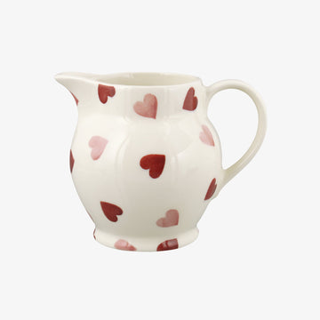 Pink Hearts 1/2 Pint Jug