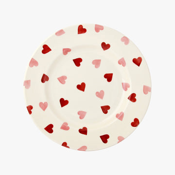 Pink Hearts 8 1/2" Plate