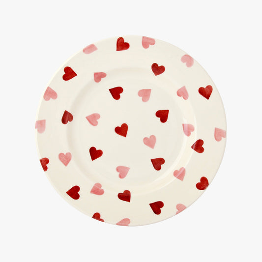 Pink Hearts 8 1/2" Plate