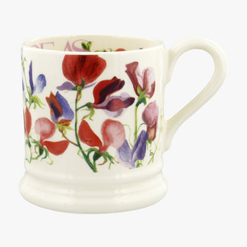 Flowers Sweet Pea Multi 1/2 Pint Mug