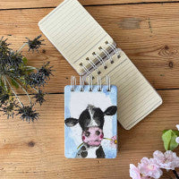 Cow and Daisy Small Spiral Bound Notepad