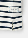 Laundered Stripe Cream & Navy Short Sleeve Stripe T-Shirt