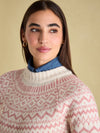 Charlotte Cream Crew Neck Fair Isle Jumper