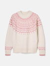 Charlotte Cream Crew Neck Fair Isle Jumper