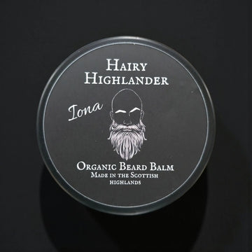 Iona Organic Beard Balm: Patchouli, Cedarwood, & Bergamot