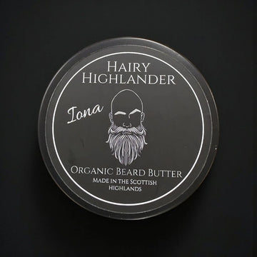 Iona Organic Beard Butter: Patchouli, Cedarwood, & Bergamot