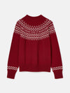 Eve Red Festive Fair Isle Jumper