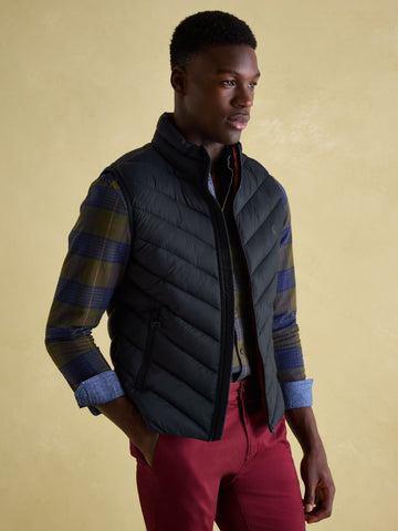 Garrett Navy Showerproof Padded Gilet